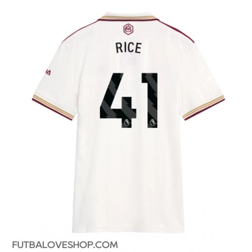 Dres Arsenal Declan Rice #41 Tretina pre Ženy 2025-26 Krátky Rukáv Dres Arsenal Declan Rice #41 Tretina pre Ženy 2025-26 Krátky Rukáv